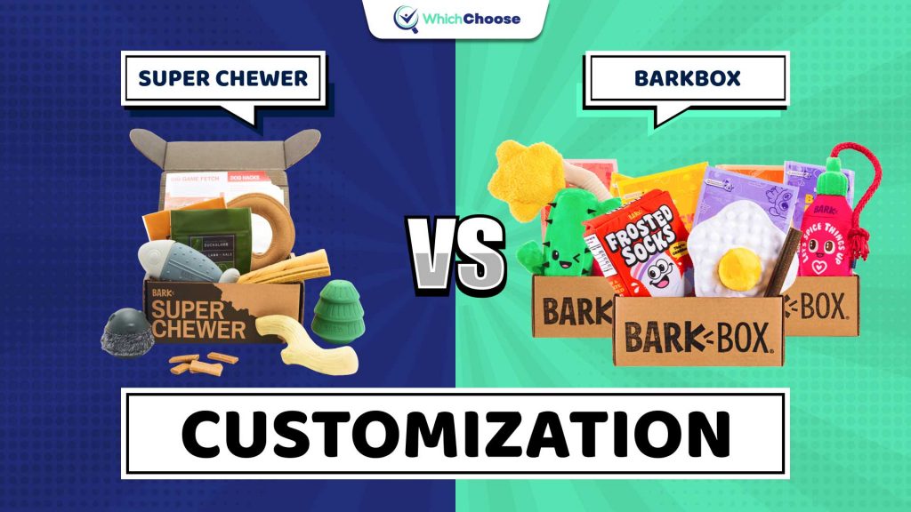 Barkbox vs Super Chewer: Customization and sign up process