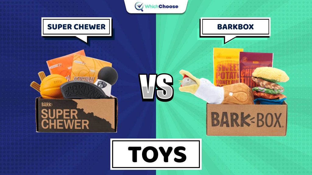 Barkbox vs Super Chewer: Toys