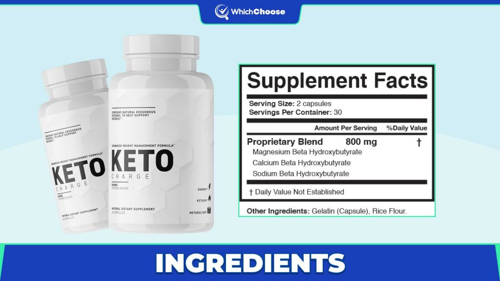 KetoCharge Ingredients