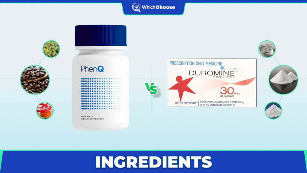 PhenQ Vs Duromine: Ingredients