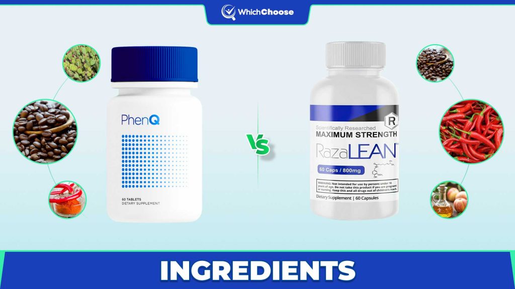 PhenQ Vs Razalean: Ingredients